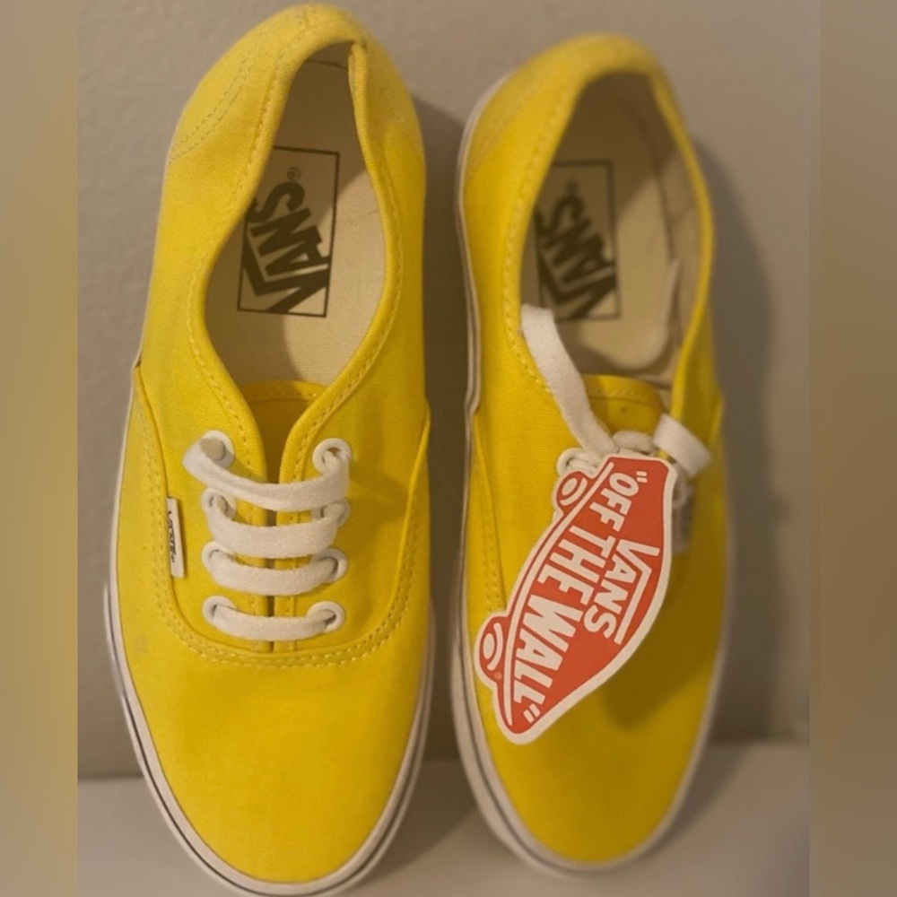 NWT Riot Fest 2019 Exclusive Artist Gift Sample Vans Yellow Canvas Sneakers 6